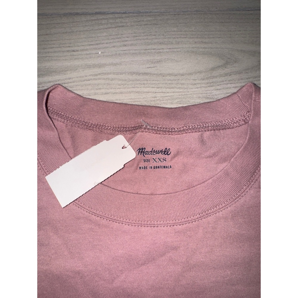 Madewell Womens Northside Vintage Tee Dusty Rose Pink Short Sleeve XXS NWT - Picture 2 of 5